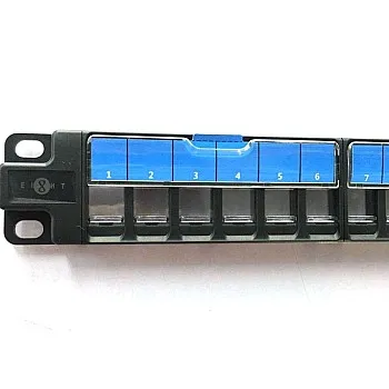 EIGHT Blank Vertical 1U 24 Port Patch panel, PPCATB24