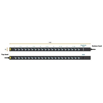 Austin Hughes InfraPower PDU, 20 Outlet, V20UK135-16A_EN/3B-1
