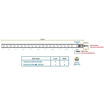 Austin Hughes InfraPower PDU, 20 Outlet, V20UK135-20A_OE/3B-1