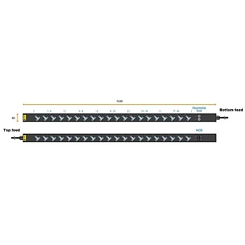 Austin Hughes InfraPower PDU, 20 Outlet, V20UK135-32A_EN/3B-1