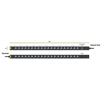 Austin Hughes InfraPower PDU, 20 Outlet, V20UK45-16A_EN/3B-1