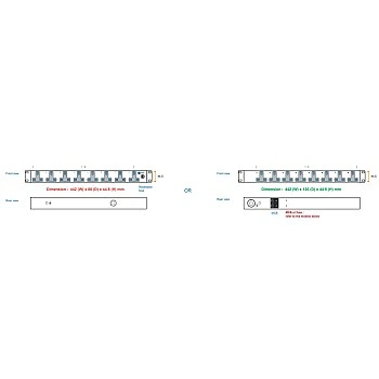 Austin Hughes InfraPower PDU, 8 Outlet, H8UK90-16A_C20/3B-1