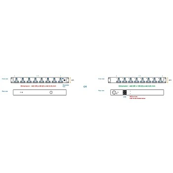 Austin Hughes InfraPower PDU, 8 Outlet, H8UK90-16A_EN/3B-1