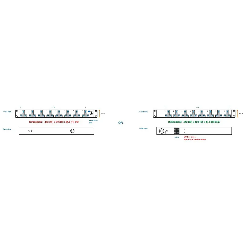 Austin Hughes InfraPower PDU 機櫃專用拖板, 8 Outlet, H8UK90-16A EN/3B-1 - Austin-Hughes-H8UK90-16A EN/3B-1 機櫃專用拖板 ｜ 衍光HinKwong 香港