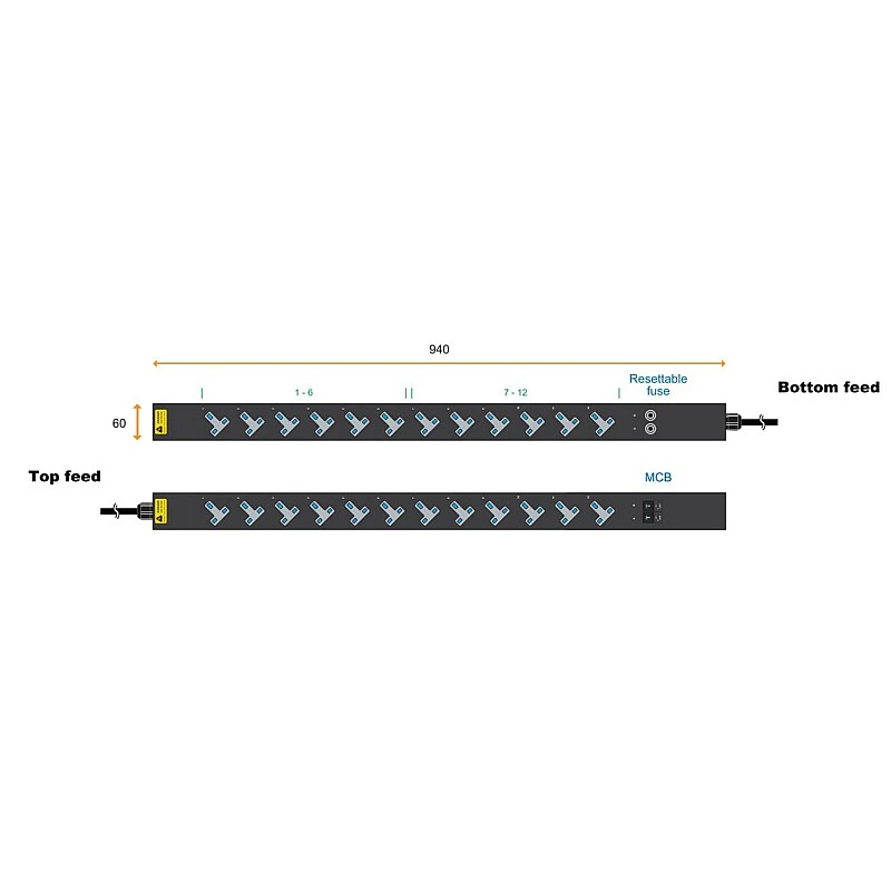 Austin Hughes InfraPower PDU, V12UK135-16A C20/3B-1 - Austin-Hughes-V12UK135-16A C20/3B-1 PDU ｜ 衍光HinKwong 香港