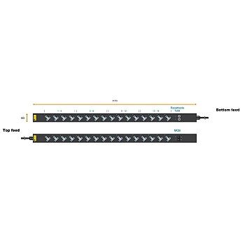 Austin Hughes InfraPower PDU, V16UK135-16A_C20/3B-1