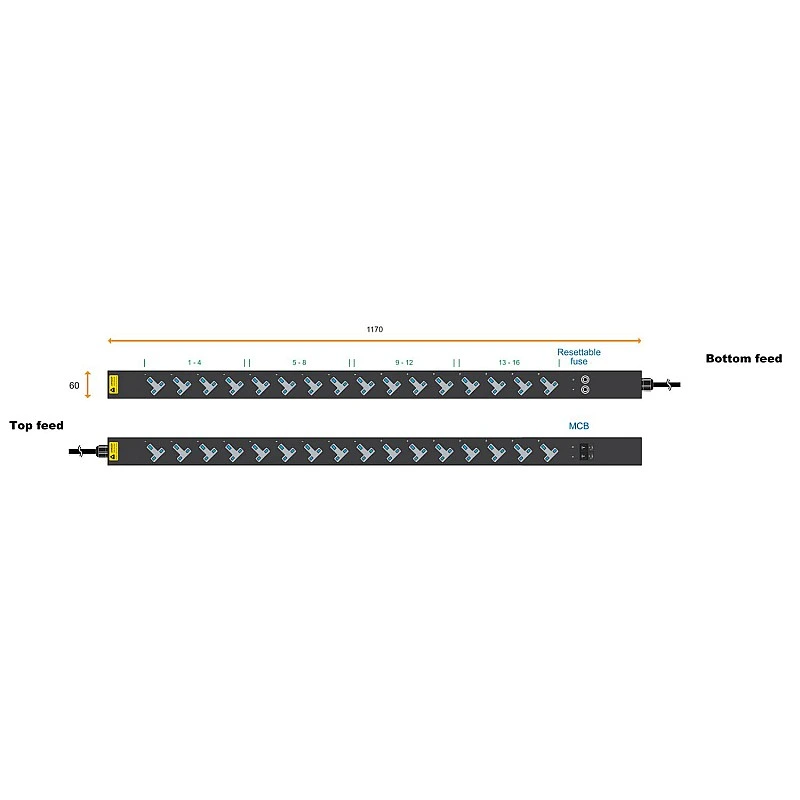 Austin Hughes InfraPower PDU, V16UK135-16A C20/3B-1 - Austin-Hughes-V16UK135-16A C20/3B-1 PDU ｜ 衍光HinKwong 香港