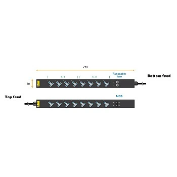 Austin Hughes InfraPower PDU, V8UK135-16A_C20/3B-1
