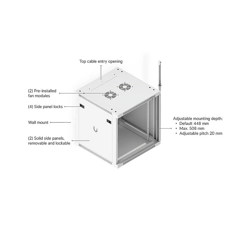 Ubiquiti UniFi 12U Rack Cabinet - Authorized Goods
