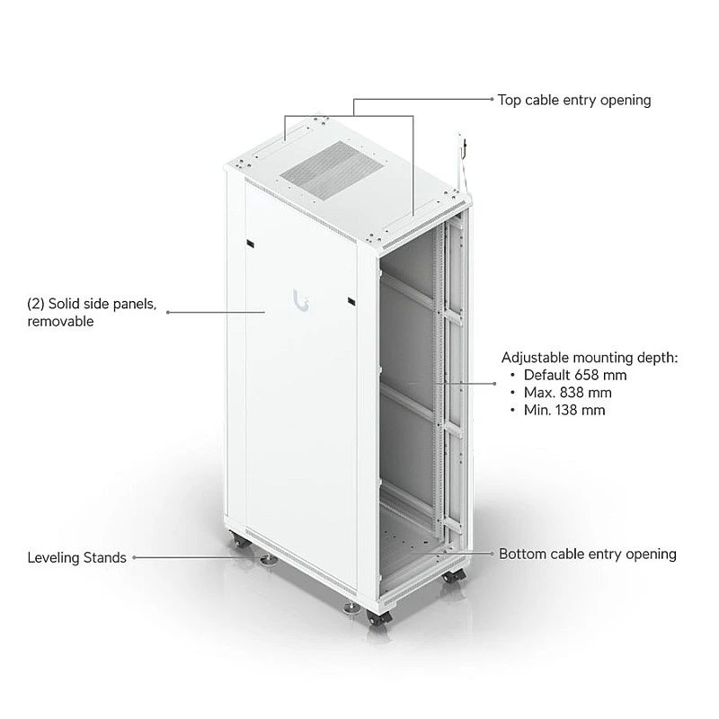 Ubiquiti UniFi 42U Rack Cabinet (UACC-Rack-42U) - Authorized Goods