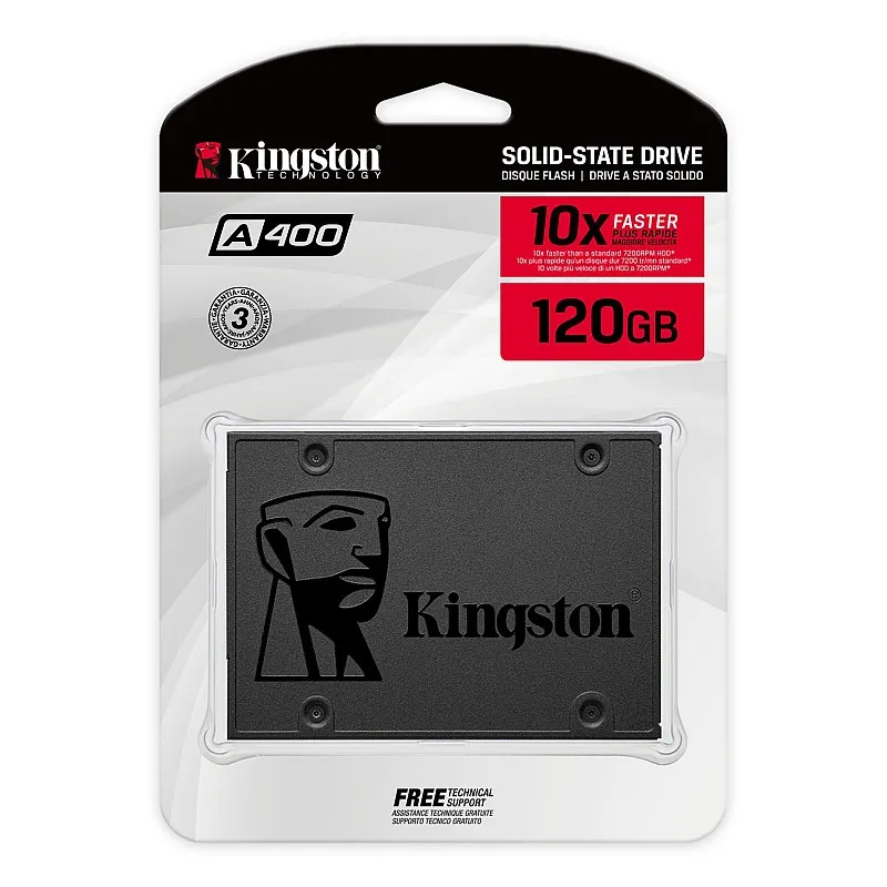 Kingston A400 2.5" SATA III SSD, SA400S37/120G - K-S-SA400S37/120G 固態硬碟 ｜ 衍光HinKwong 香港