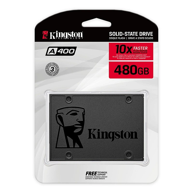 Kingston A400 2.5" SATA III SSD, SA400S37/480G - K-S-SA400S37/480G SSD ｜ 衍光HinKwong 香港