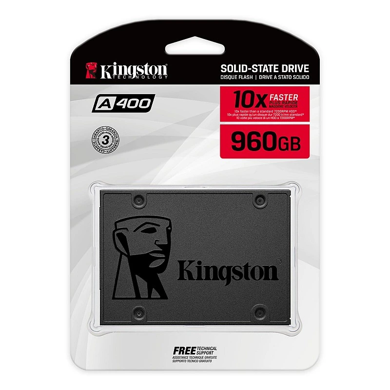 Kingston A400 2.5" SATA III SSD, SA400S37/960G - K-S-SA400S37/960G SSD ｜ 衍光HinKwong 香港