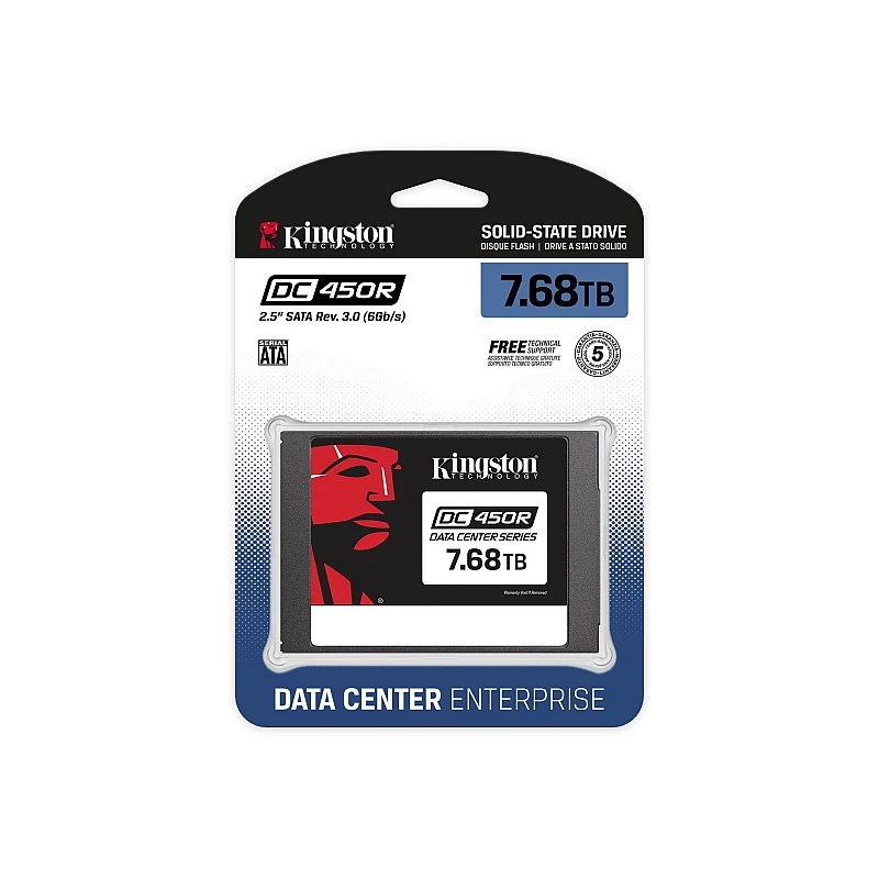 Kingston DC 450 Series 2.5" SATA SSD, SEDC450R/7680G - K-S-SEDC450R/7680G SSD ｜ 衍光HinKwong 香港