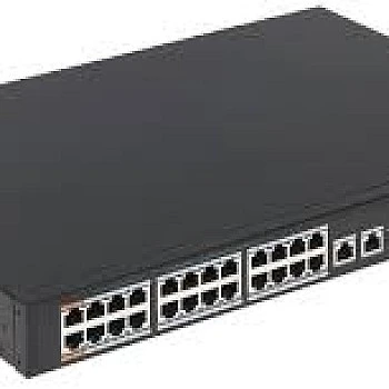 Dahua 24 Port Fast Ethernet PoE With 2 Port Gigabit Switch, DH-PFS4226-24ET-360