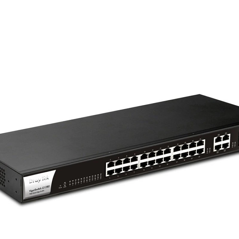DrayTek Vigor-G1280, Gigabit Smart Switch - D-V-S-G1280 Switches ｜ 衍光HinKwong 香港