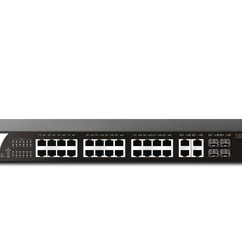 DrayTek Vigor-P2280, Gigabit 340w PoE Smart Switch - D-V-S-P2280 Switches ｜ 衍光HinKwong 香港