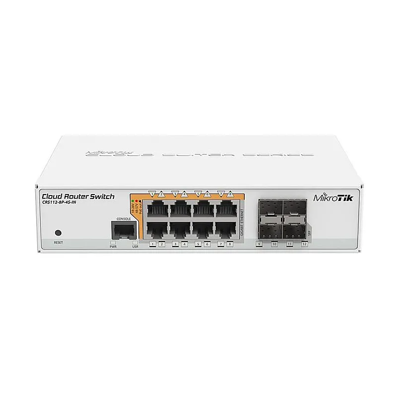 MikroTik 12 Ports 交換器, CRS112-8P-4S-IN︱香港行貨 - M-S-CRS112-8P-4S-IN 交換器 ｜ 衍光HinKwong 香港
