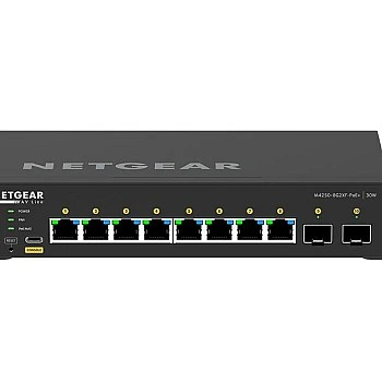 Netgear 10 port AV Line Managed Switch, GSM4210PX