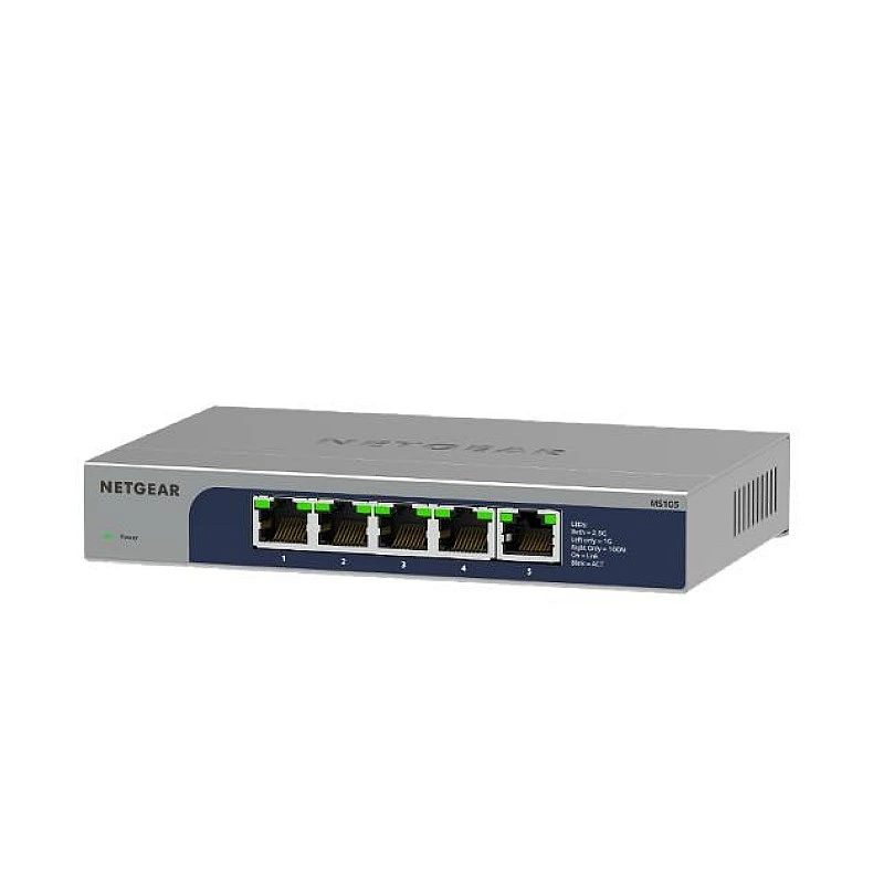 Netgear 5-port Multi-Gigabit Unmanaged Switch, MS105 - N-MS105 Switches ｜ 衍光HinKwong 香港
