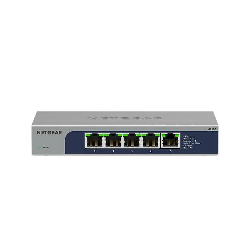 Netgear 5-port Multi-Gigabit Unmanaged Switch, MS105 - N-MS105 Switches ｜ 衍光HinKwong 香港