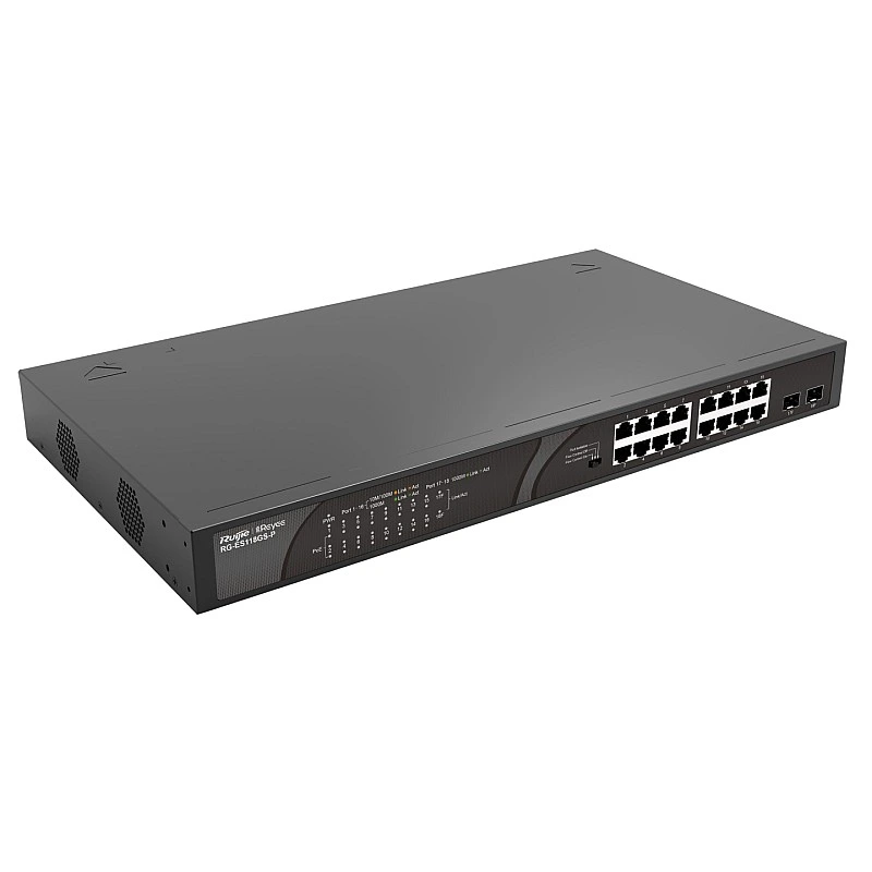 Reyee 16-Port PoE Unmanaged Switch, RG-ES118GS-P - R-RG-ES118GS-P Switches ｜ 衍光HinKwong 香港