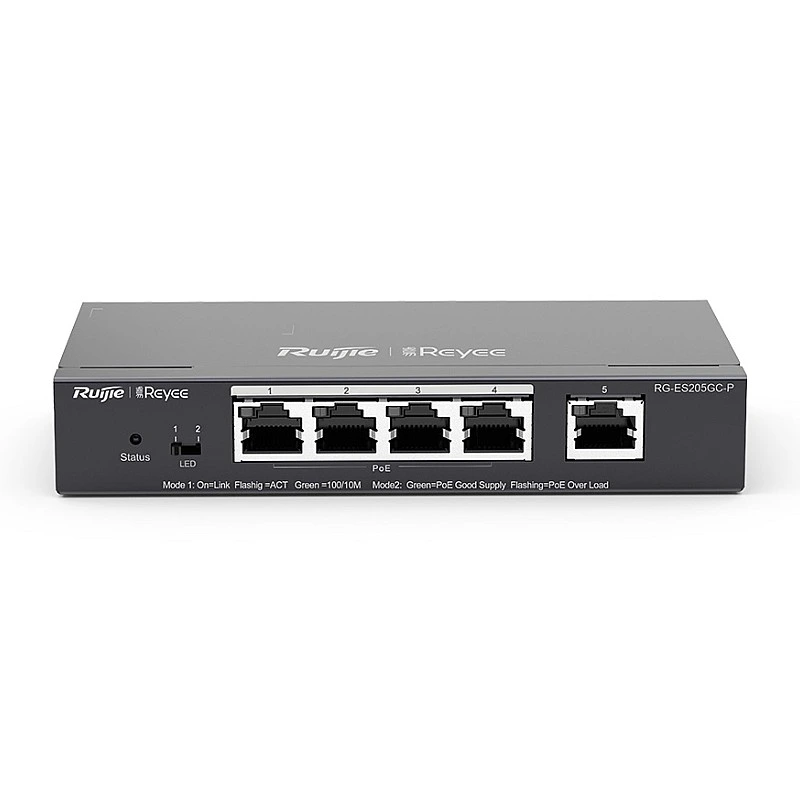 Reyee Cloud Managed PoE Switch, RG-ES205GC-P - R-S-RG-ES205GC-P Switches ｜ 衍光HinKwong 香港