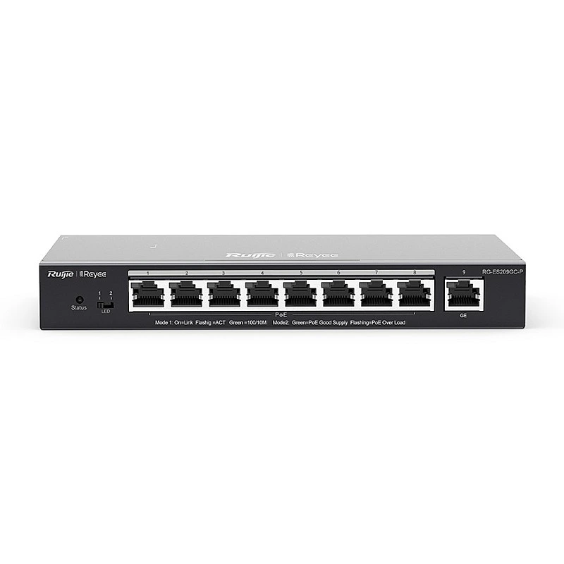 Reyee Cloud Managed PoE Switch, RG-ES209GC-P - R-S-RG-ES209GC-P Switches ｜ 衍光HinKwong 香港