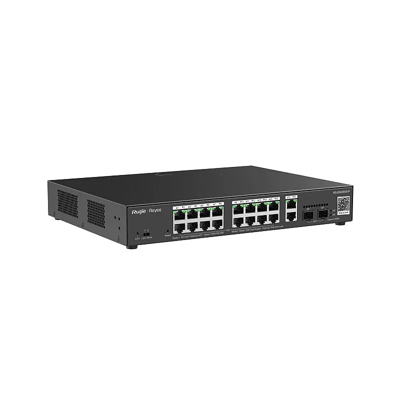 Ruijie Reyee Gigabit PoE 智慧管型交換器, RG-ES220GS-P - R-RG-ES220GS-P 交換器 ｜ 衍光HinKwong 香港