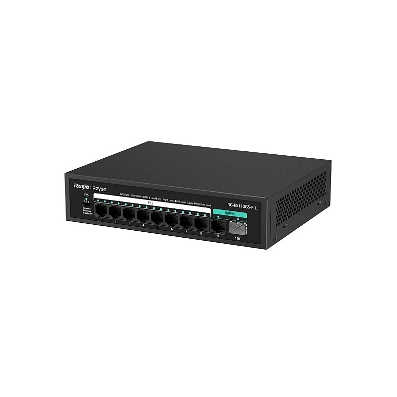 Ruijie Reyee PoE Unmanaged Switch, RG-ES110GS-P-L - R-RG-ES110GS-P-L Switches ｜ 衍光HinKwong 香港
