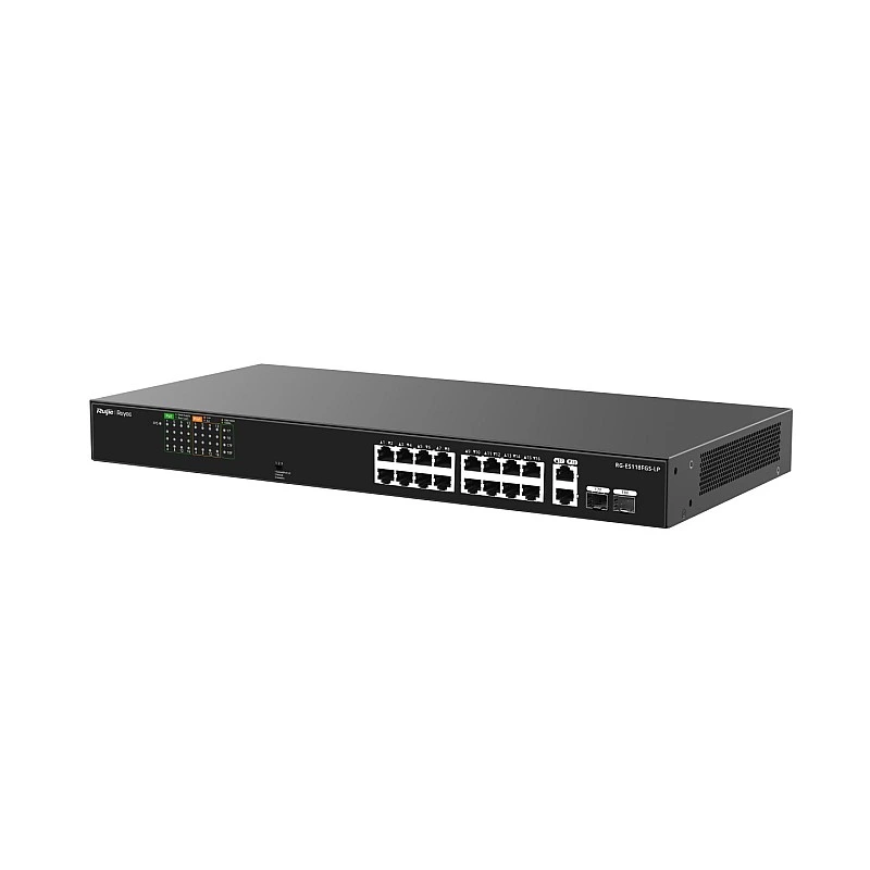 Ruijie Reyee PoE Unmanaged Switch, RG-ES118FGS-LP