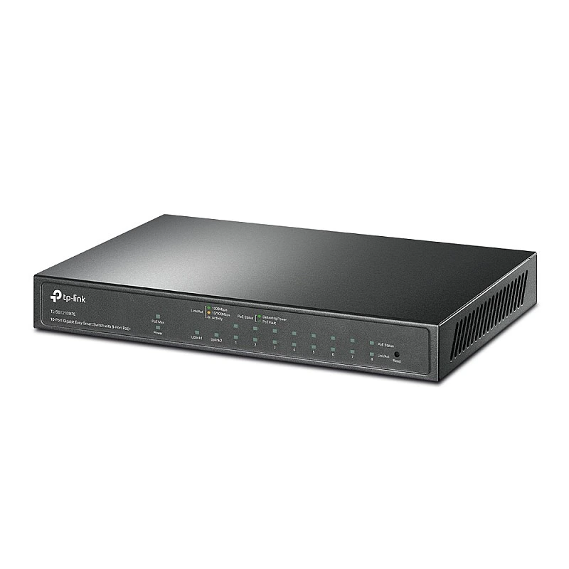 TP-Link 10-Port Gigabit PoE+ Smart Switch, TL-SG1210MP