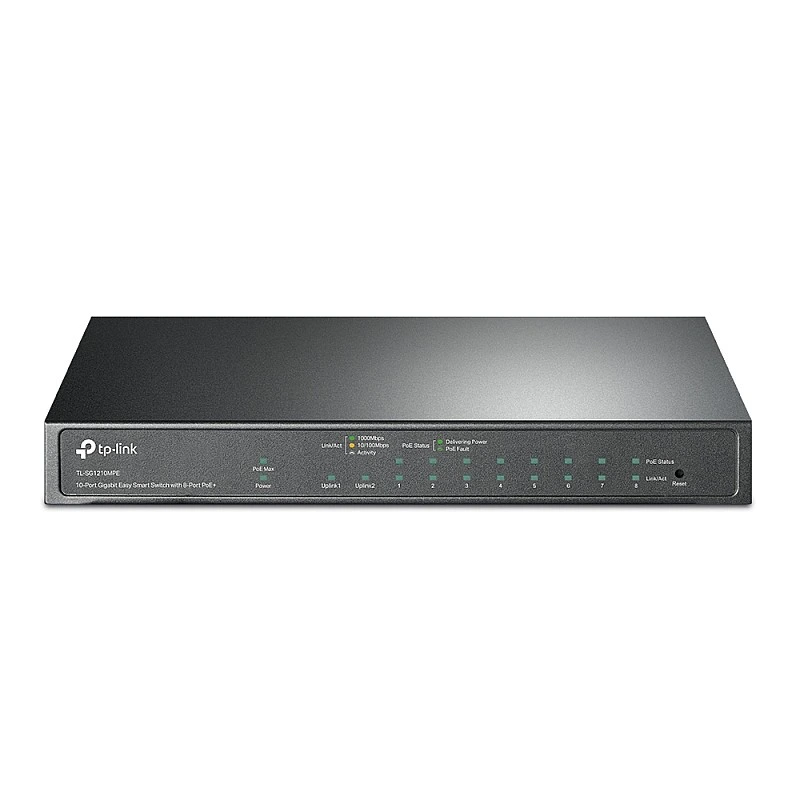 TP-Link 10-Port Gigabit PoE+ Smart Switch, TL-SG1210MP