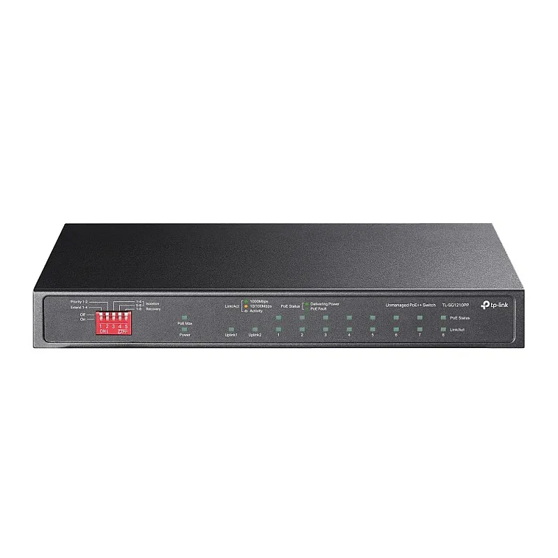 TP-Link 10-Port Gigabit PoE+ 非管理型交換器, TL-SG1210PP︱原廠保養