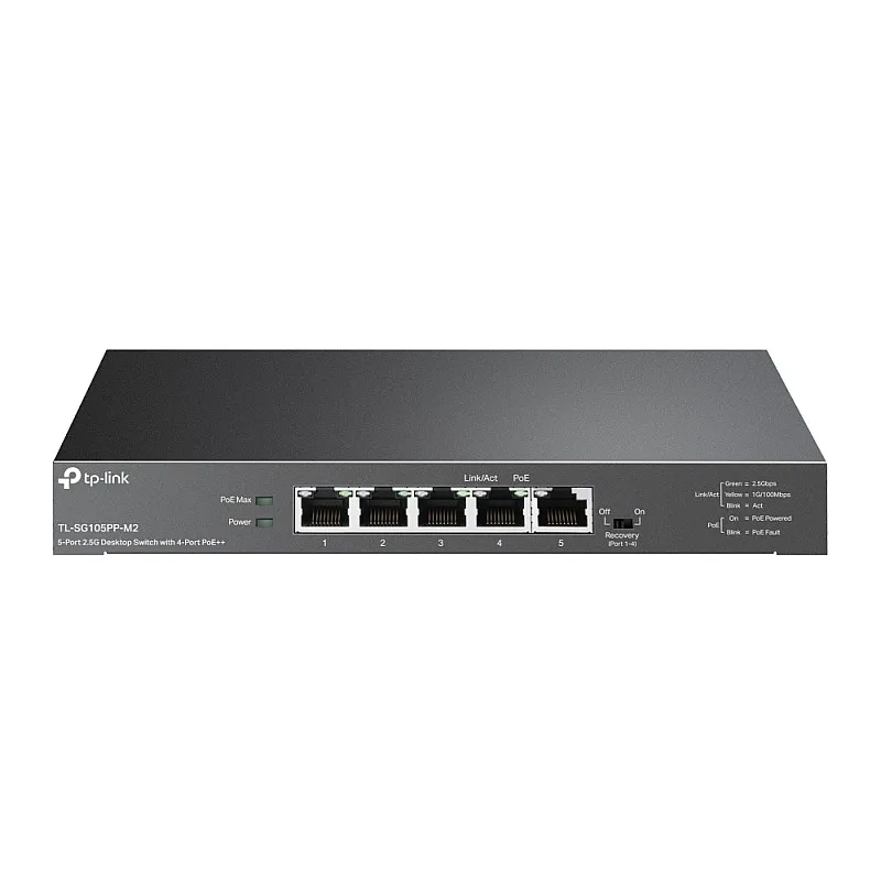 TP-Link 5-Port 2.5G PoE+ 非管理型交換器, TL-SG105PP-M2︱原廠保養