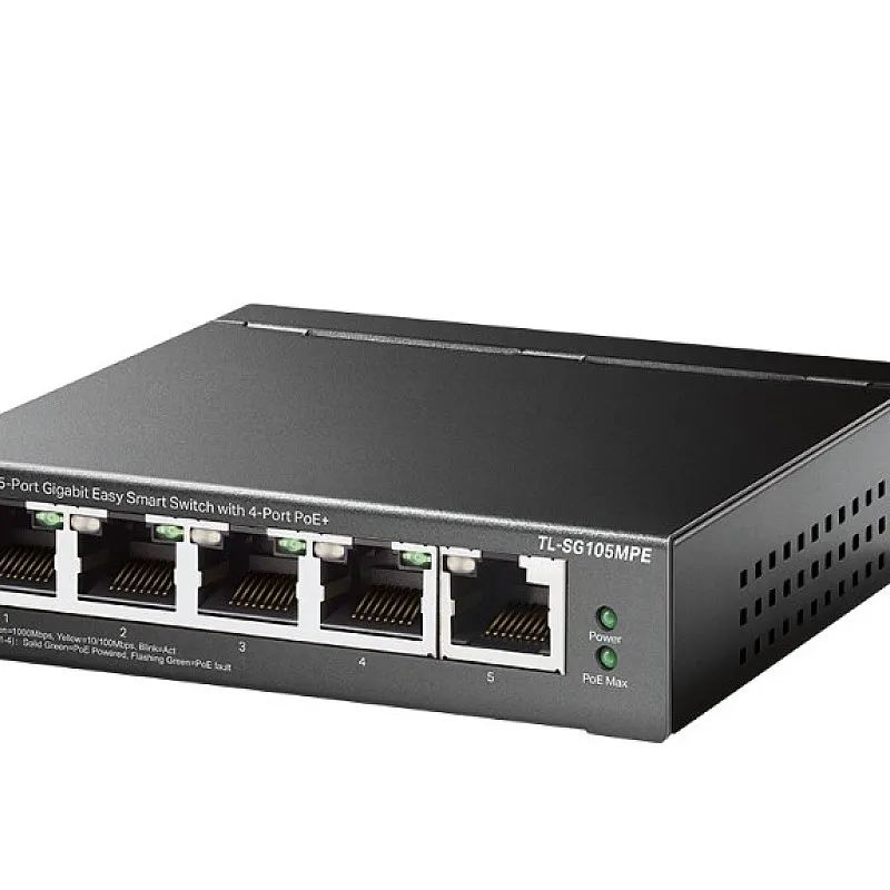 TP-Link 5-Port Gigabit PoE+ 智慧型交換器, TL-SG105MPE︱原廠保養