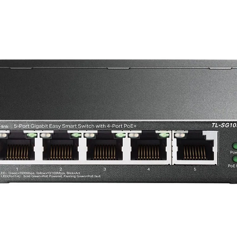 TP-Link 5-Port Gigabit PoE+ 智慧型交換器, TL-SG105MPE︱原廠保養