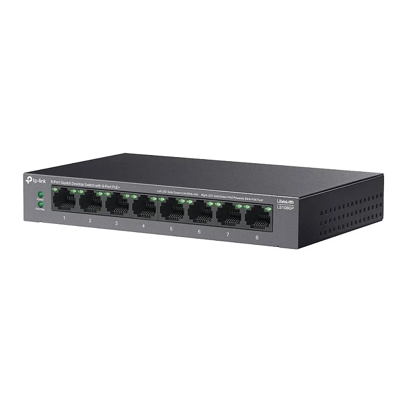 TP-Link 8-Port Gigabit PoE+ 非管理型交換器, LS108GP︱原廠保養