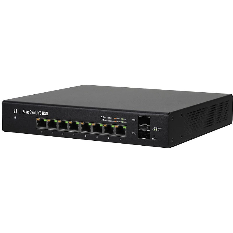 Ubiquiti EdgeSwitch 8 150W 8 Ports Switch, ES-8-150W - U-ES-8-150W Switches ｜ 衍光HinKwong 香港