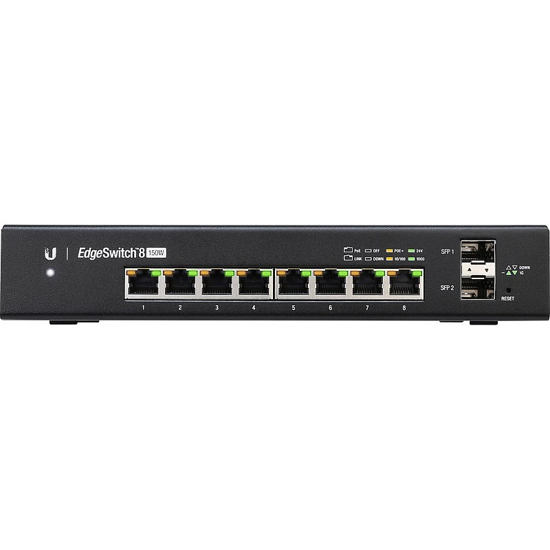 Ubiquiti EdgeSwitch 8 150W 8 Ports Switch, ES-8-150W - U-ES-8-150W Switches ｜ 衍光HinKwong 香港