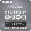 威聯通 QNAP 5 Ports 2.5GbE 無網管型交換器, QSW-1105-5T