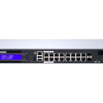 威聯通 QNAP 16 Ports PoE 網管型交換器, QGD-1600P-8G
