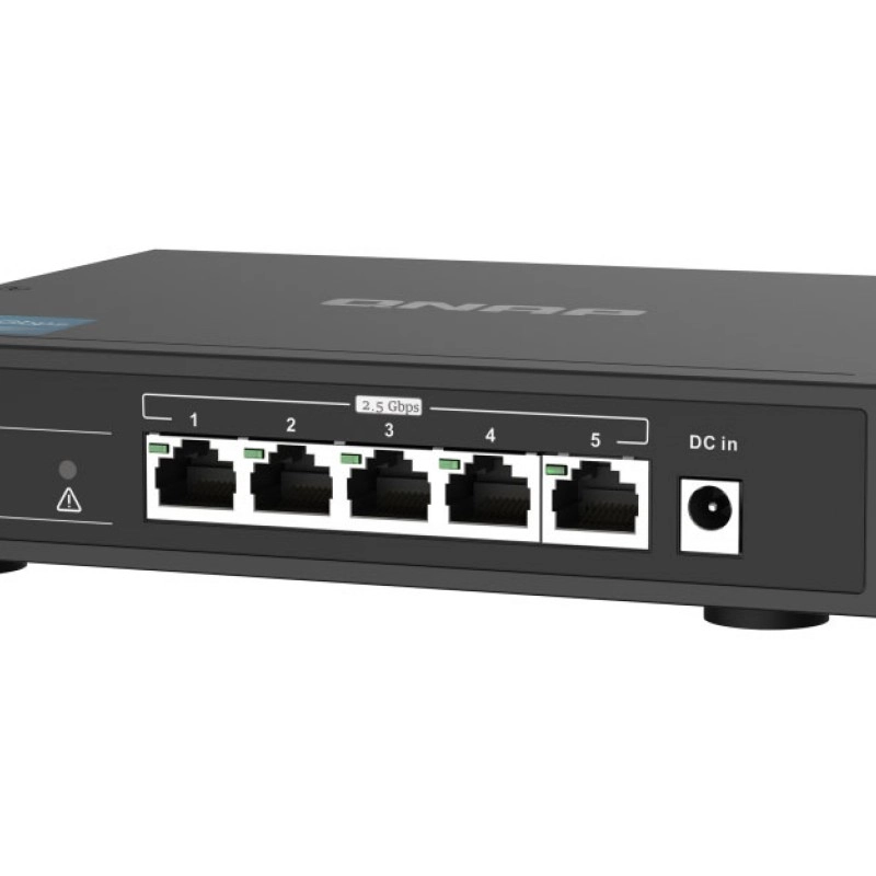 威聯通 QNAP 5 Ports 2.5GbE 無網管型交換器, QSW-1105-5T交換器