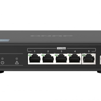 威聯通 QNAP 5 Ports 2.5GbE 無網管型交換器, QSW-1105-5T