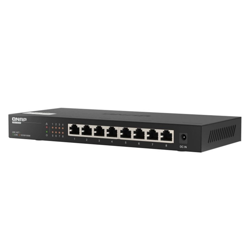 威聯通 QNAP 8 Ports 2.5GbE 無網管型交換器, QSW-1108-8T交換器