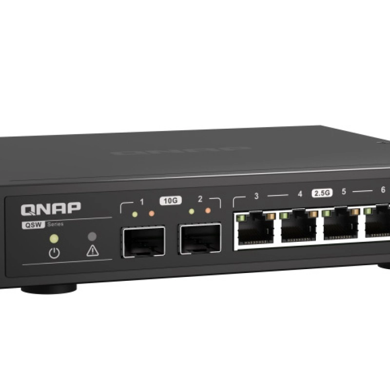 威聯通 QNAP 6 Ports 無網管型交換器, QSW-2104-2S交換器