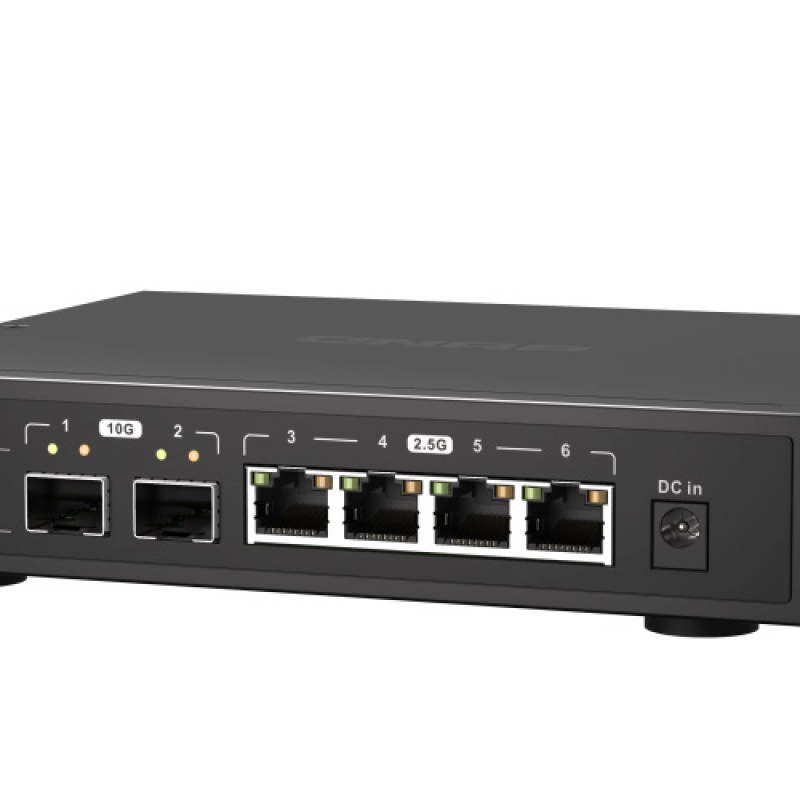 威聯通 QNAP 6 Ports 無網管型交換器, QSW-2104-2S交換器