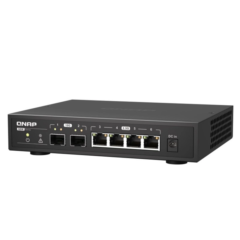威聯通 QNAP 6 Ports 無網管型交換器, QSW-2104-2S交換器