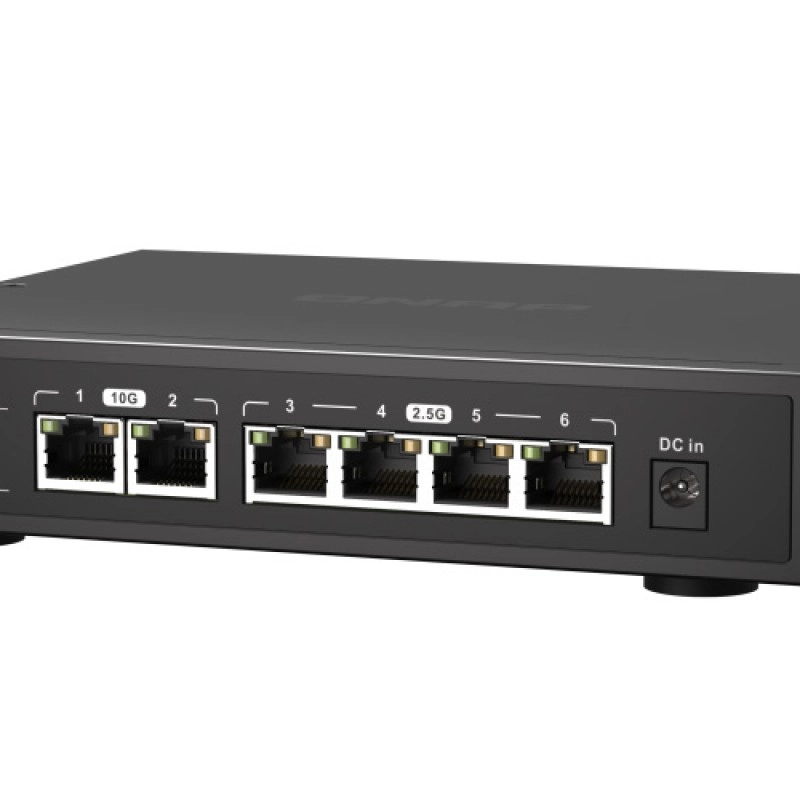 威聯通 QNAP 6 Ports 無網管型交換器, QSW-2104-2T交換器