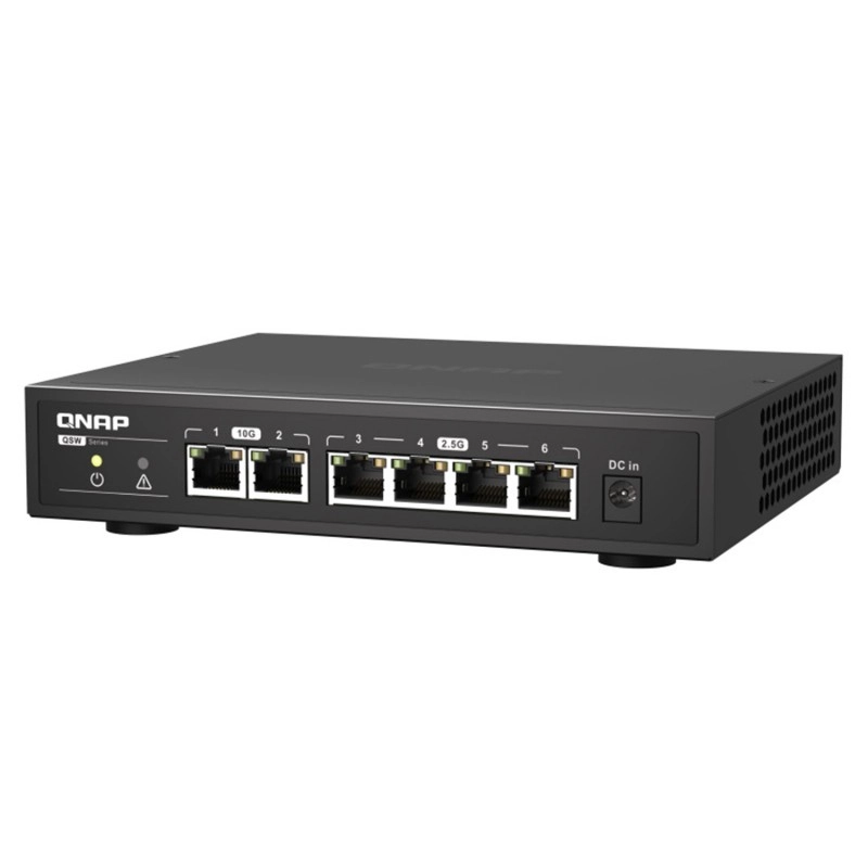 威聯通 QNAP 6 Ports 無網管型交換器, QSW-2104-2T交換器